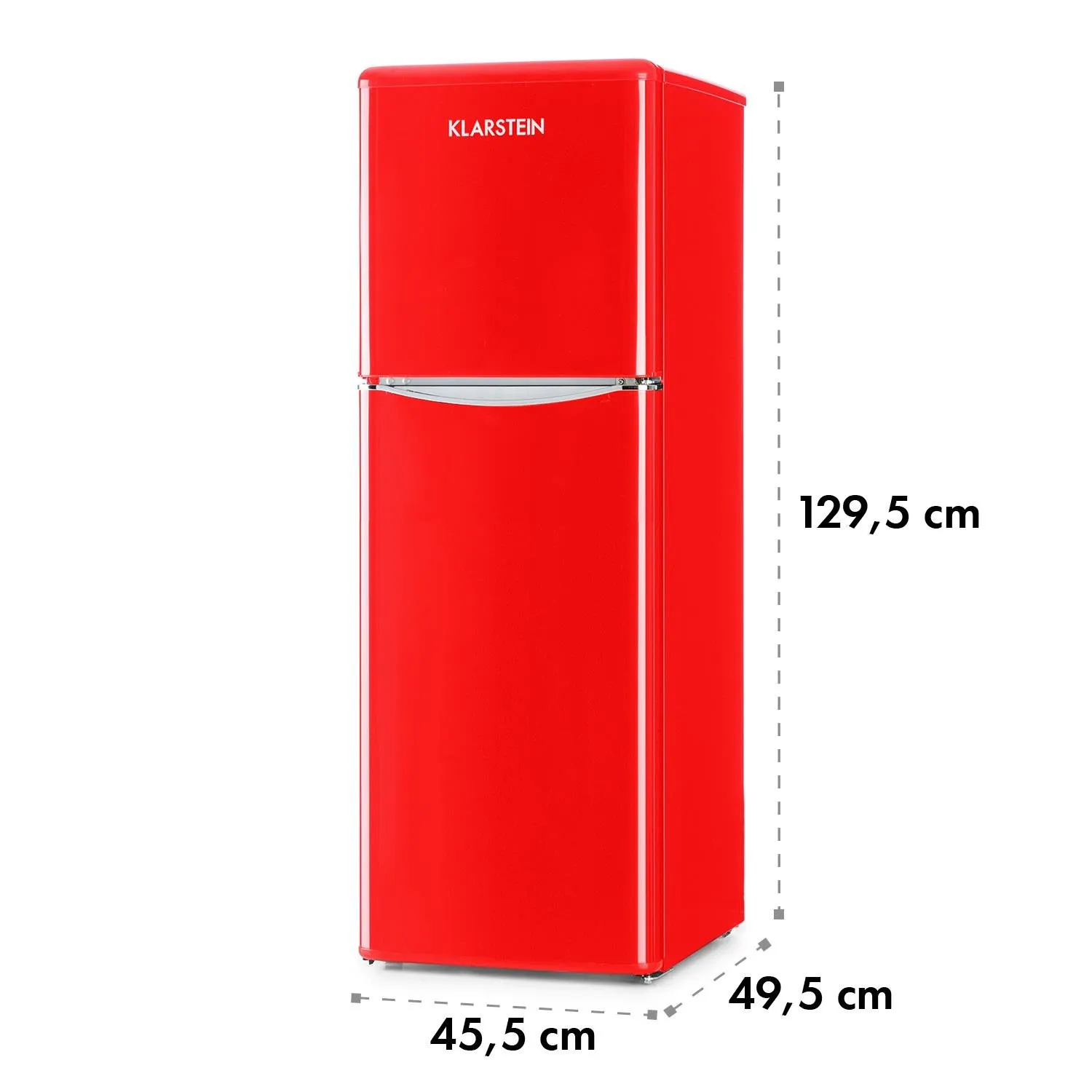Klarstein Monroe XL réfrigérateur-congélateur rouge rétro 97L