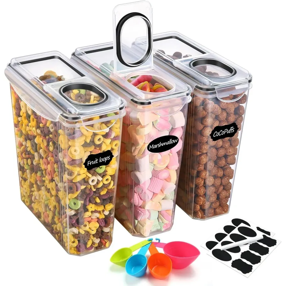 YASHE Boîte Rangement Cuisine 3,8L Lot de 3 Hermétique