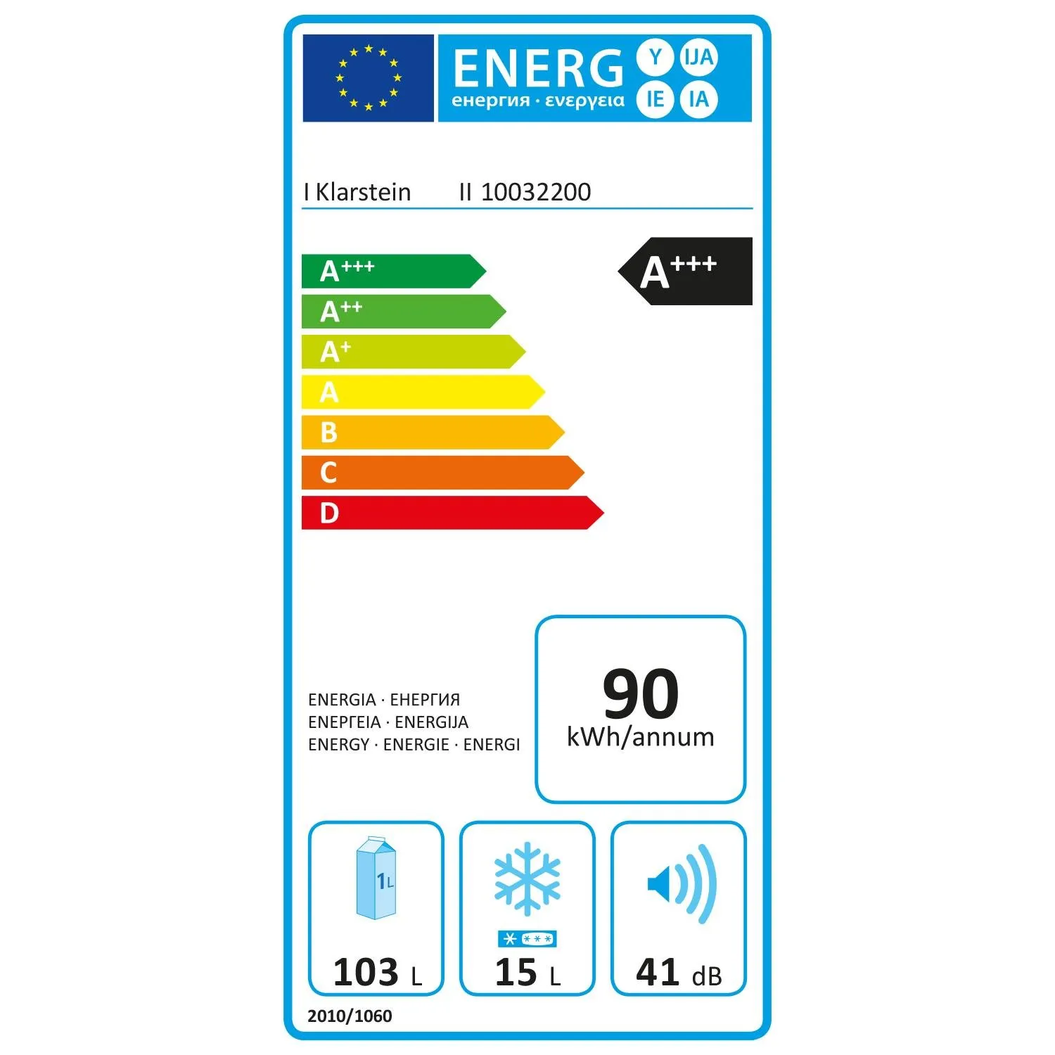 Klarstein Coolzone Eco 120 réfrigérateur argent distributeur eau