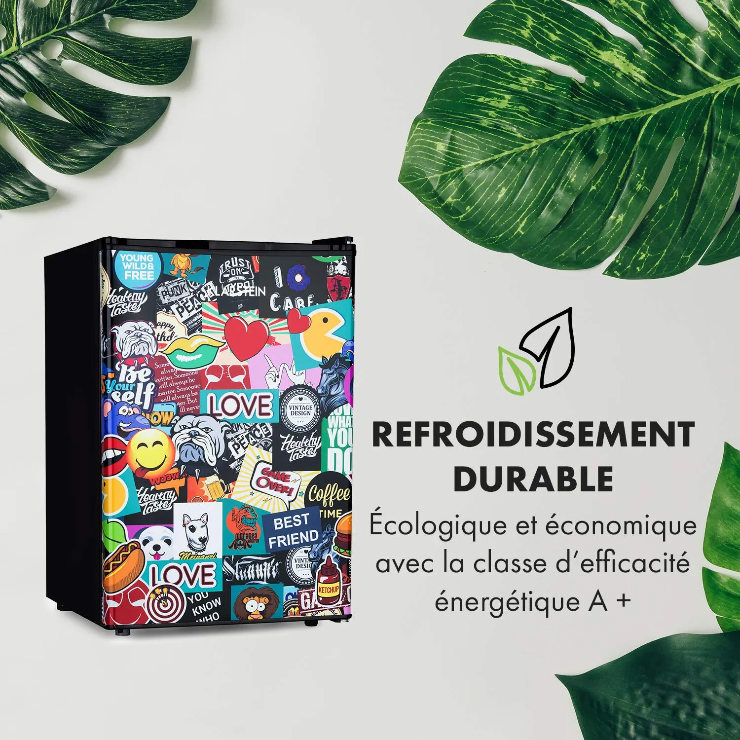 Klarstein Cool Vibe réfrigérateur noir 70 L BD