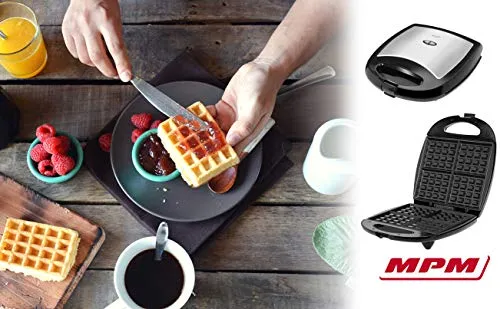 MPM MGO-22 gaufrier 4 gaufres 1300 W antiadhésif