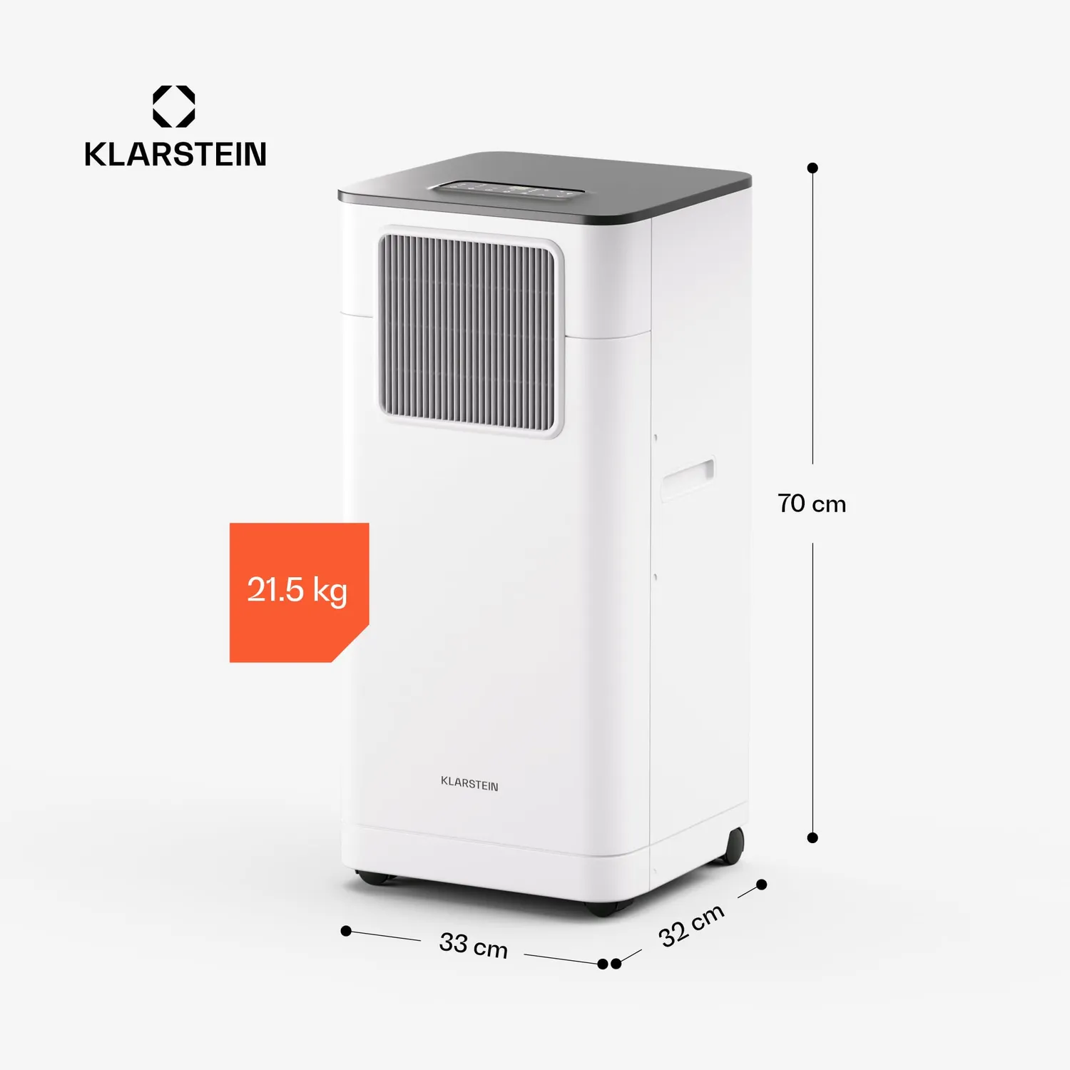 Klarstein Breeze Box 9K Climatiseur Mobile Blanc 32 m²