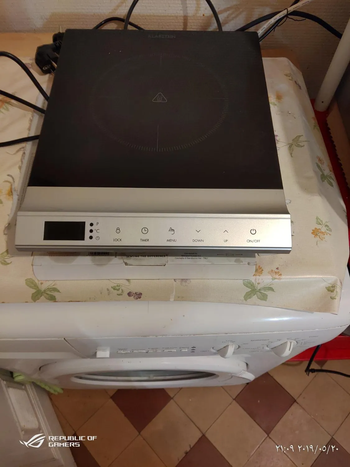 Klarstein MisterCook plaque cuisson infrarouge 2000W argent
