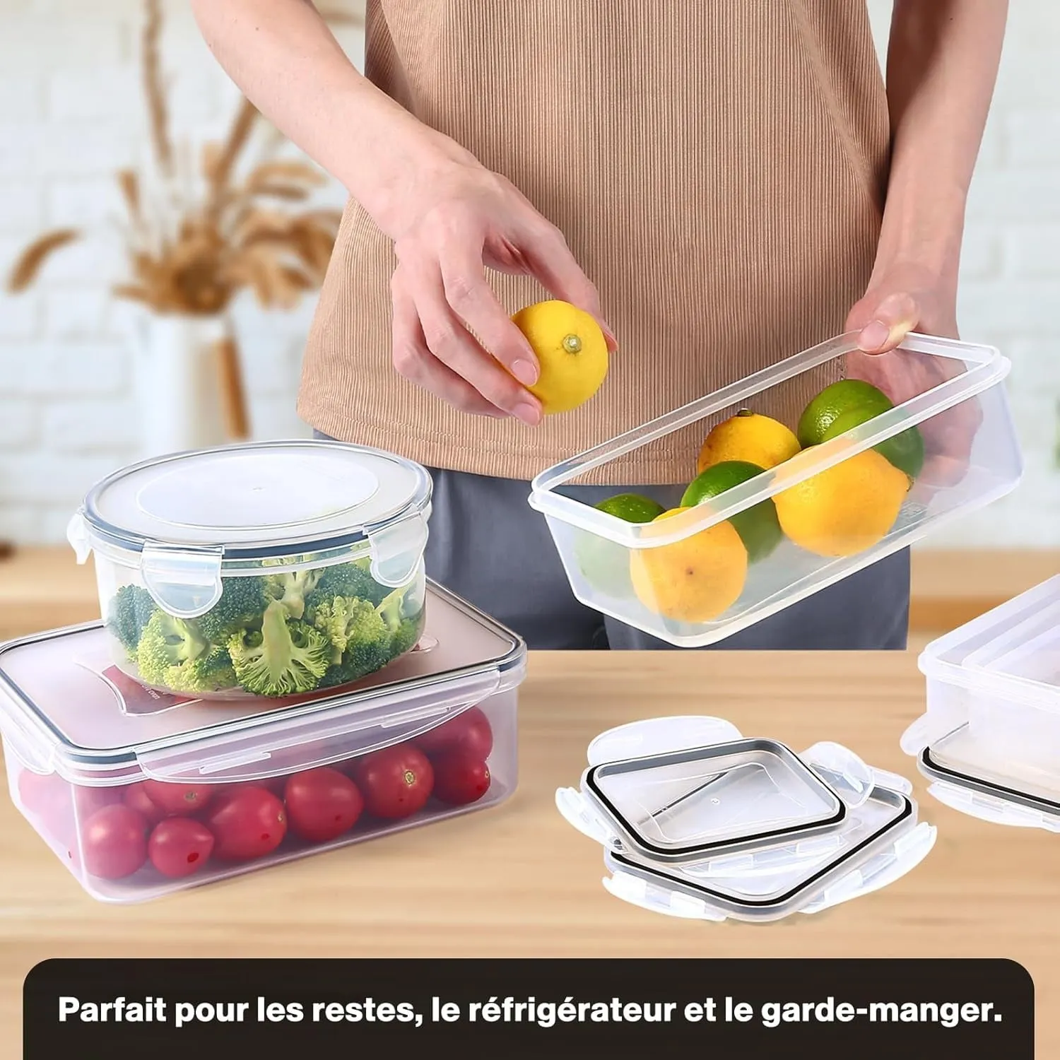 YASHE Boîte Conservation Alimentaire 38 Pièces Hermétique