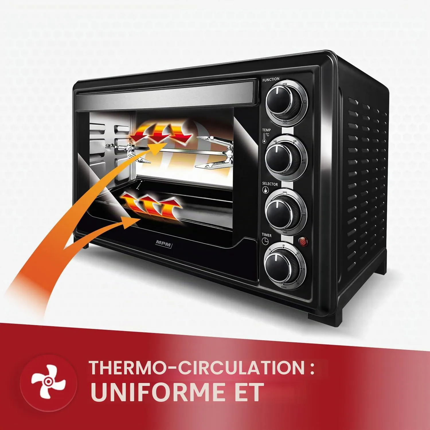 MPM MPE-05/T mini four électrique convection 32 L noir
