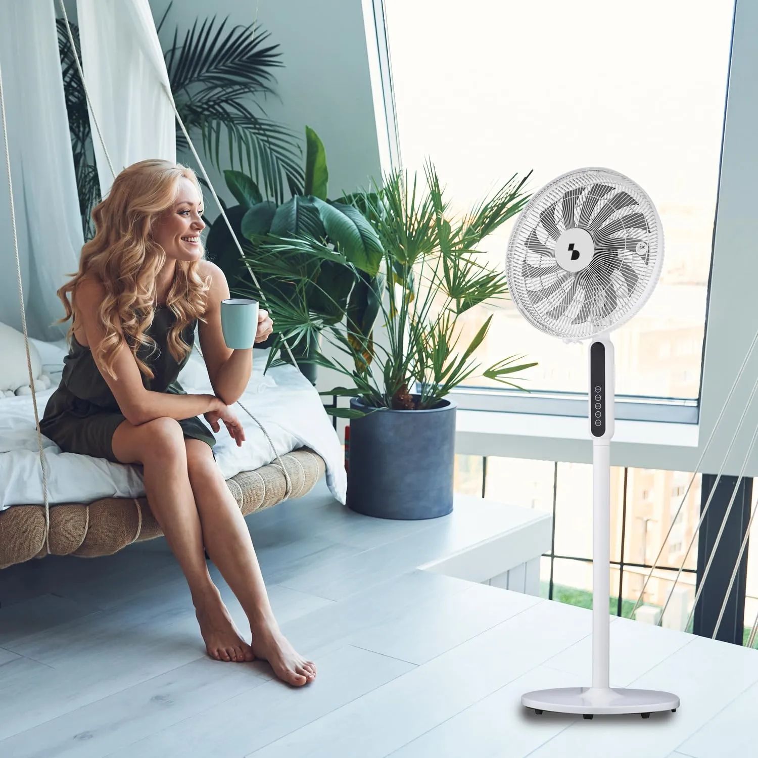 Beper P206VEN154 ventilateur sur pied 41 cm télécommande