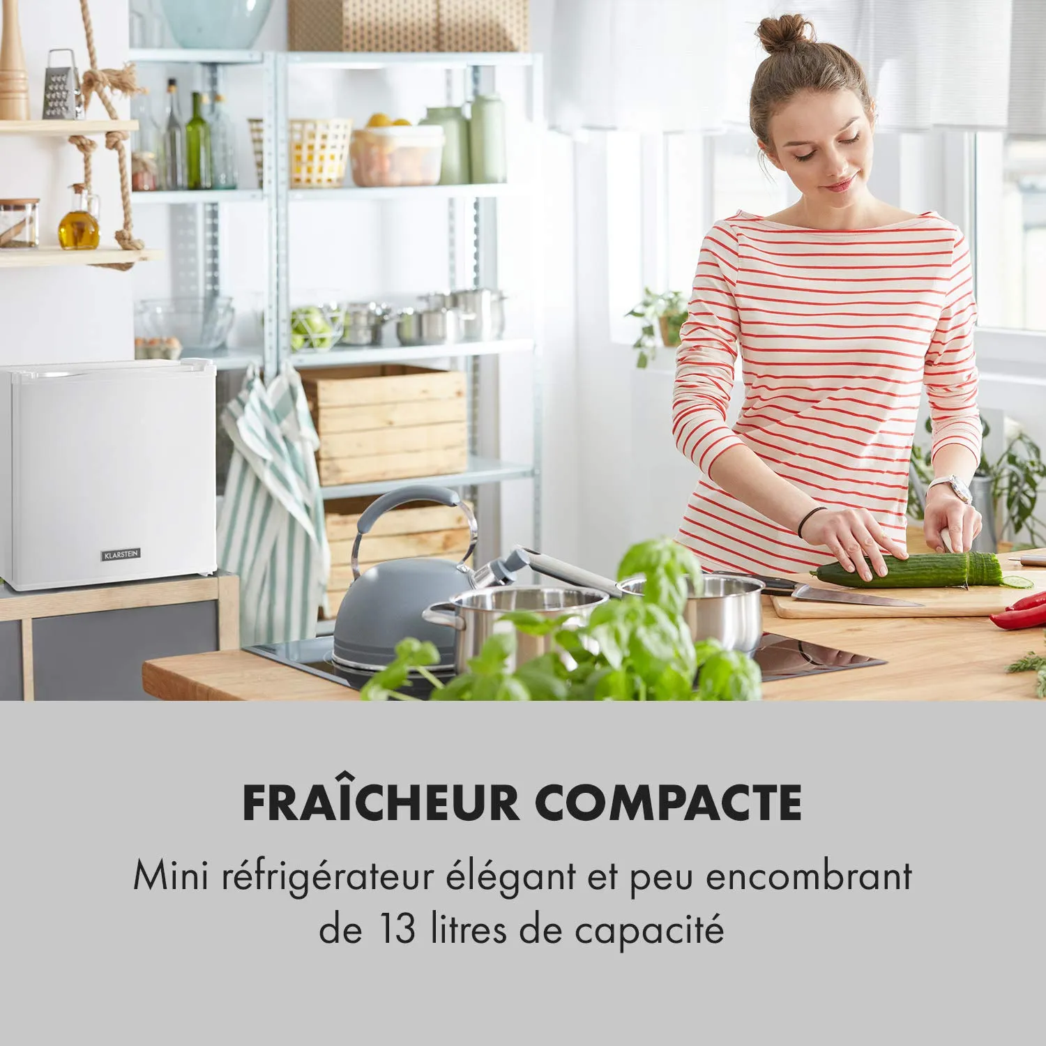Klarstein mini frigo blanc 13 litres silencieux