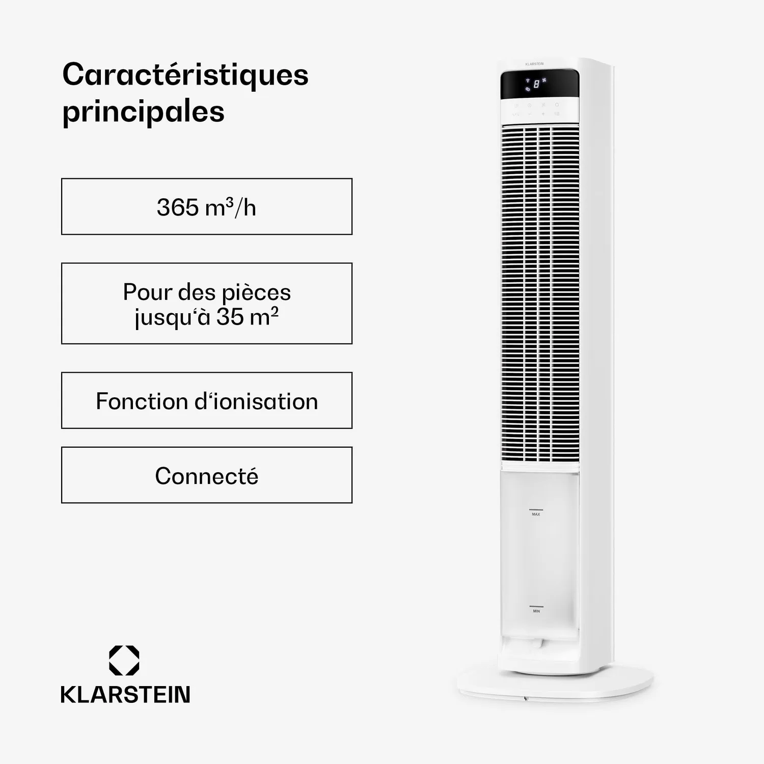 Klarstein Mistral Smart rafraîchisseur d'air blanc 4 L