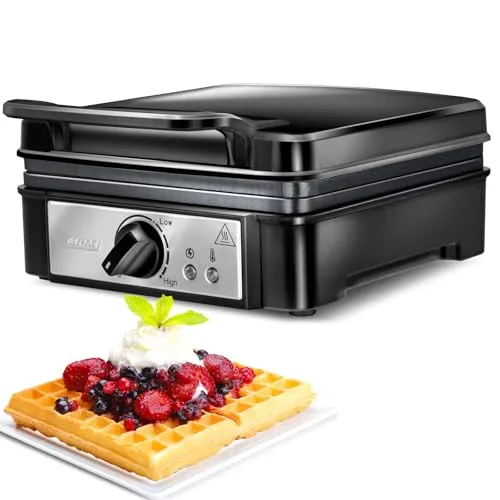 MPM MGO-24 gaufrier belge 2 gaufres noir 1400 W