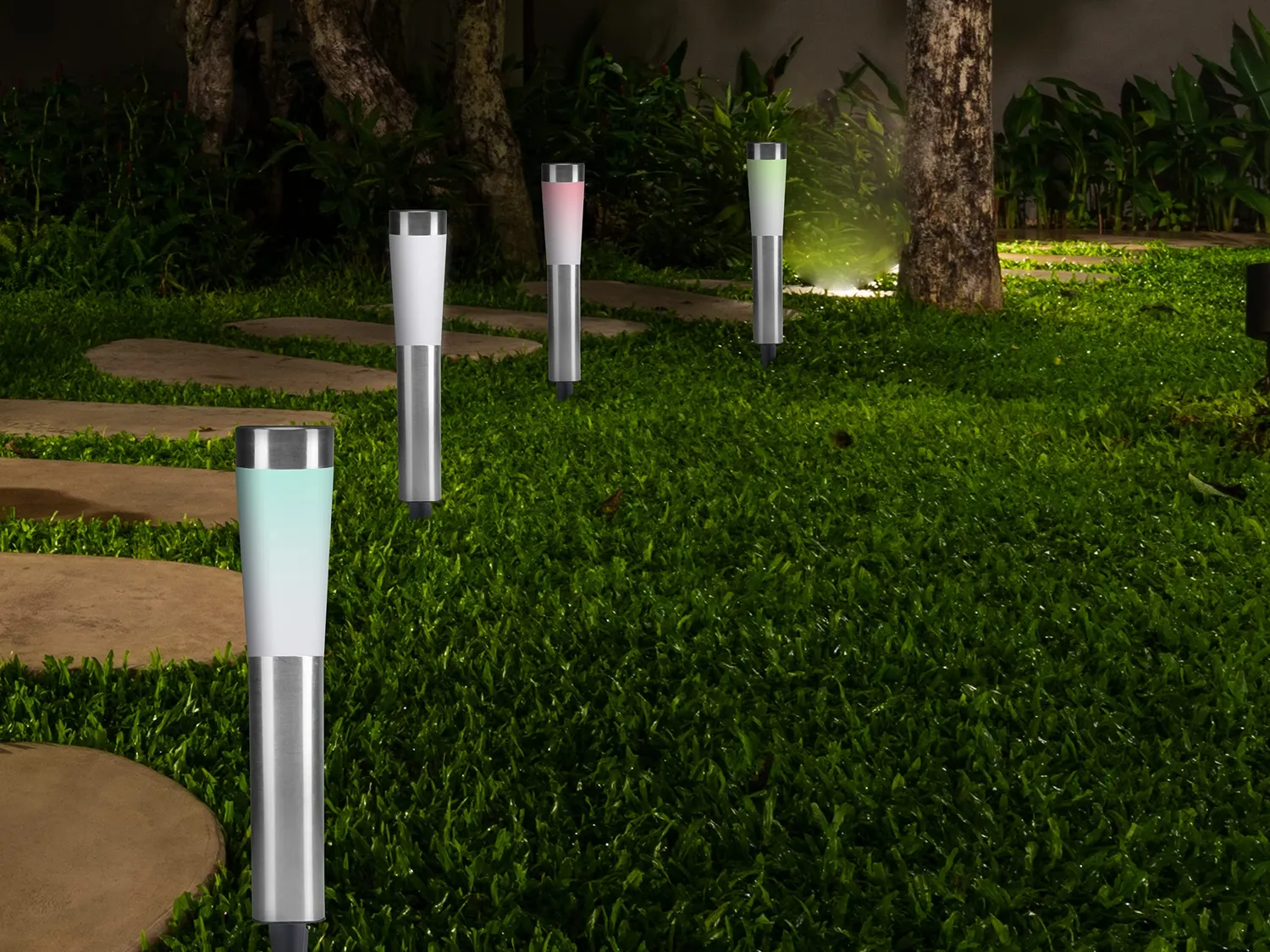 Beper P207OUT002 lampe solaire jardin 56cm 3 modes