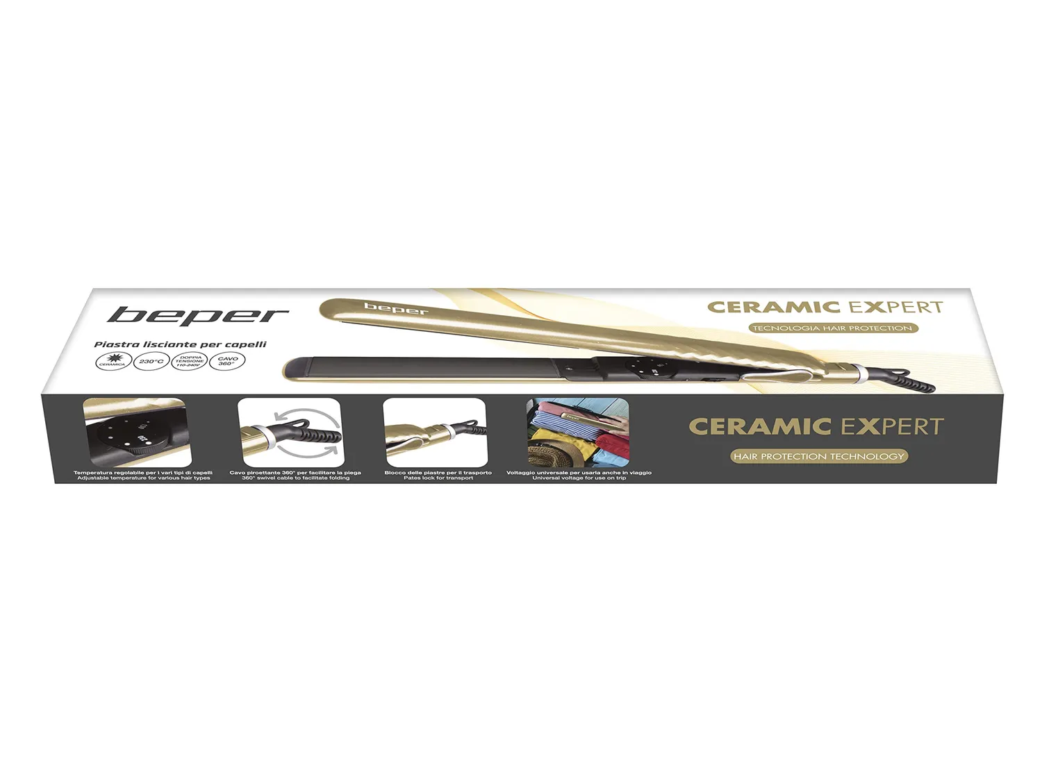 Beper 40.450GO lisseur cheveux céramique 230°C