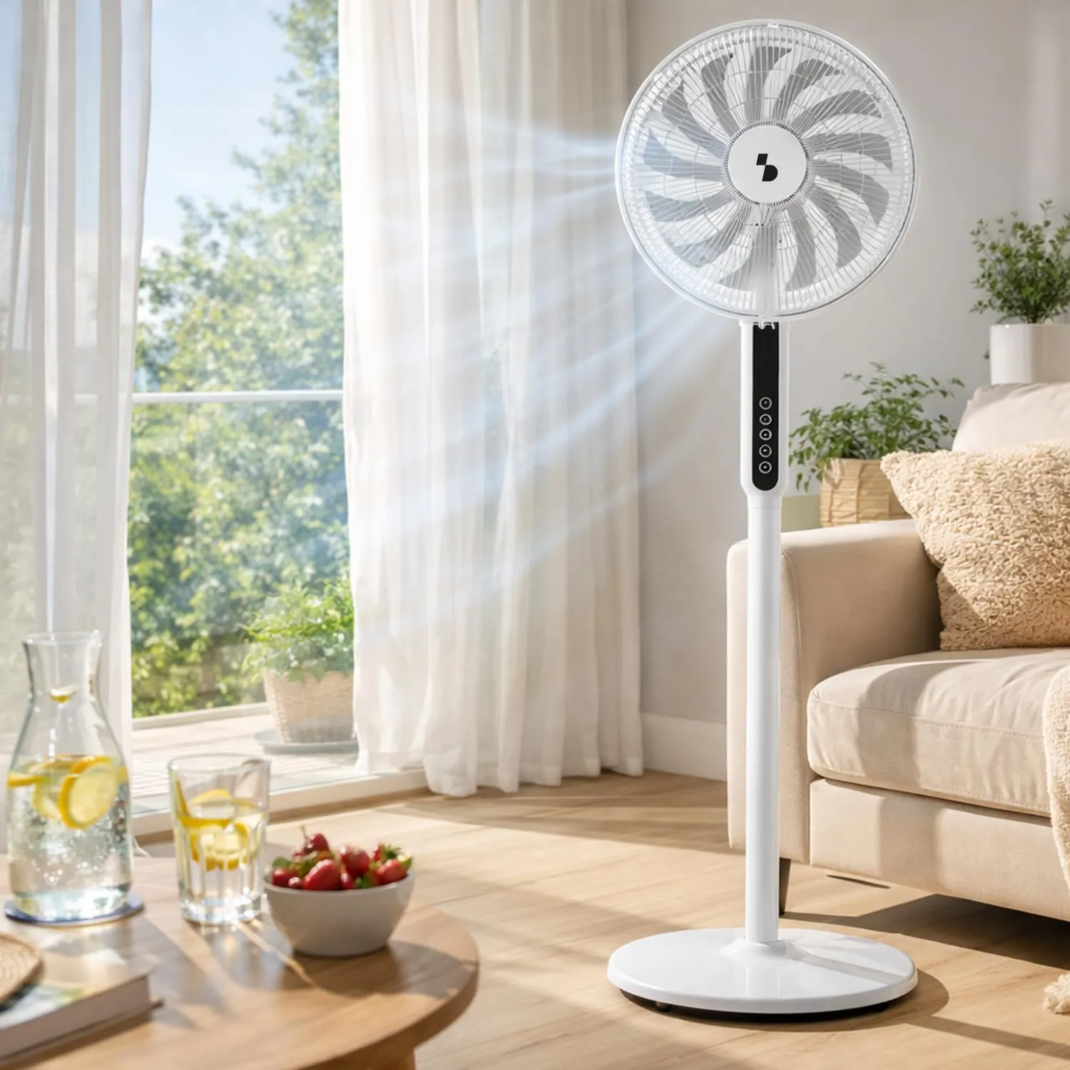 Beper P206VEN154 ventilateur sur pied 41 cm télécommande