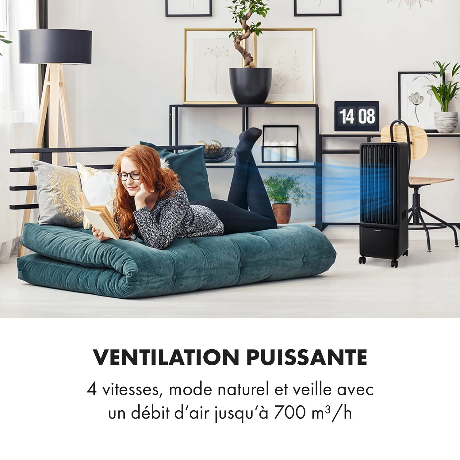 Klarstein Maxflow Smart rafraîchisseur d'air noir 5 L