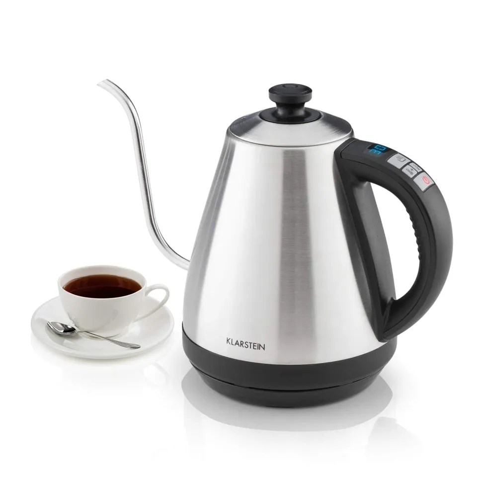 Klarstein Garçon bouilloire col de cygne inox 1 L 2000 W