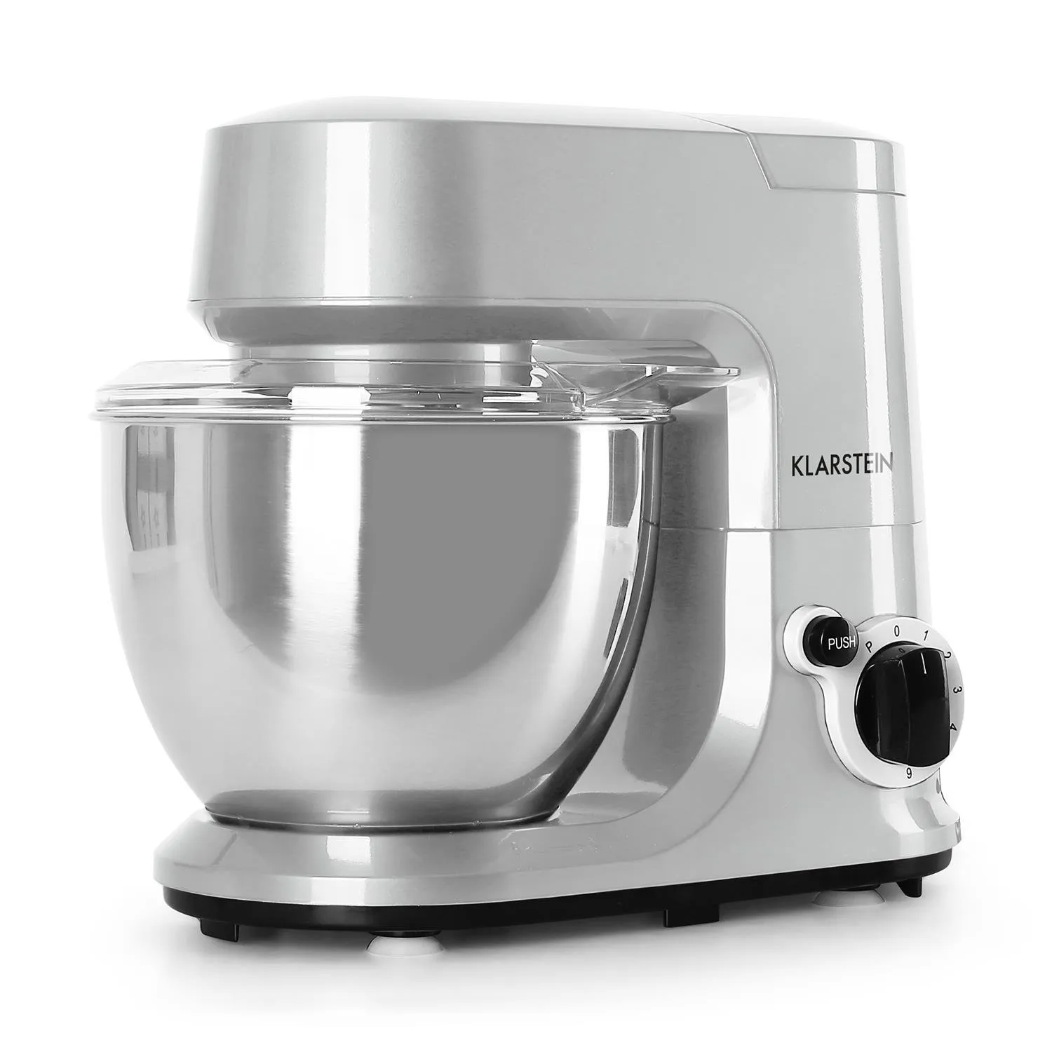 Klarstein Carina Argentea robot pâtissier 4 L 800 W argent 6 vit.