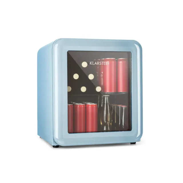 Klarstein PopLife frigo boissons 48 L bleu rétro 0-10°C
