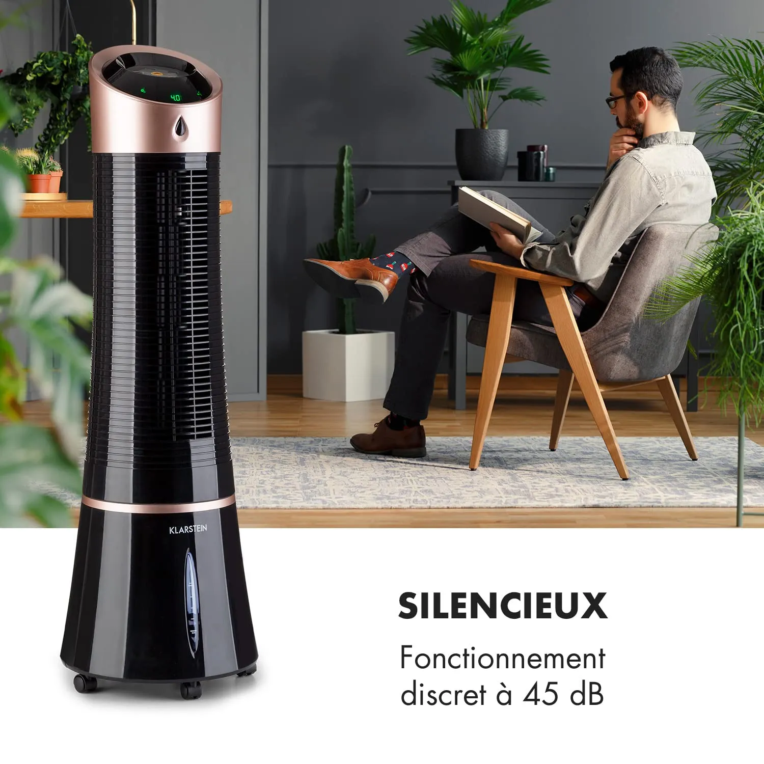 Klarstein refroidisseur d'air mobile 5 en 1 45W 6L