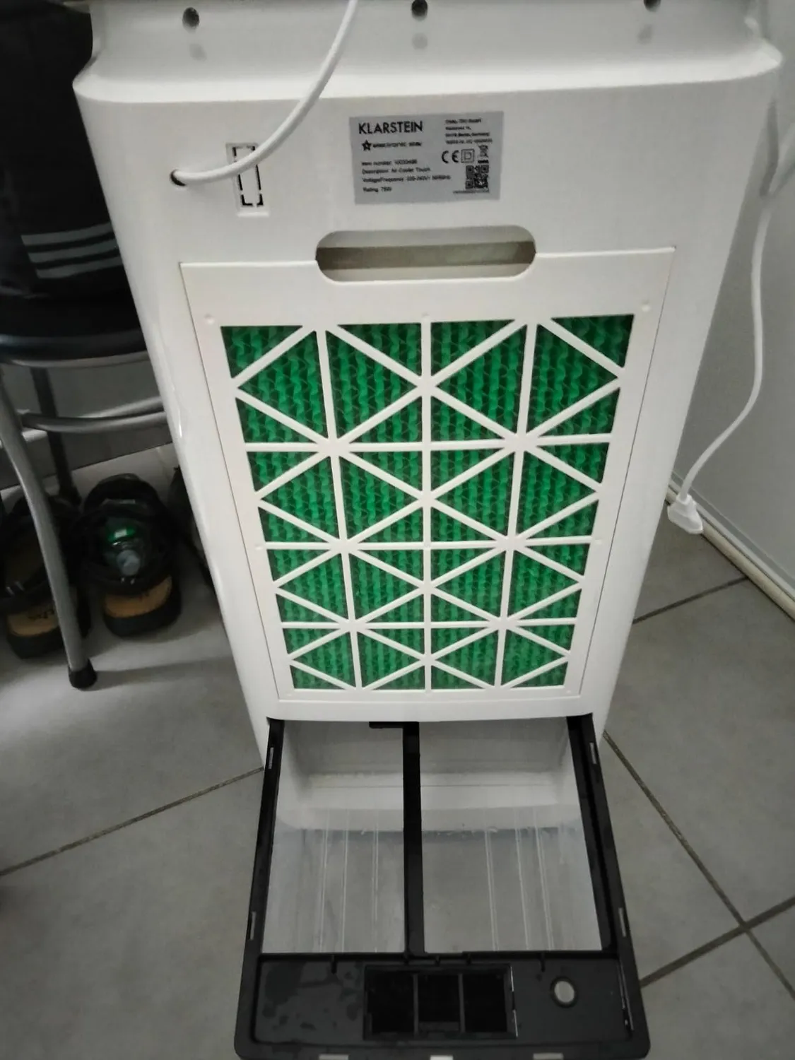 Klarstein rafraîchisseur d'air mobile 75W blanc 5-en-1 ioniseur