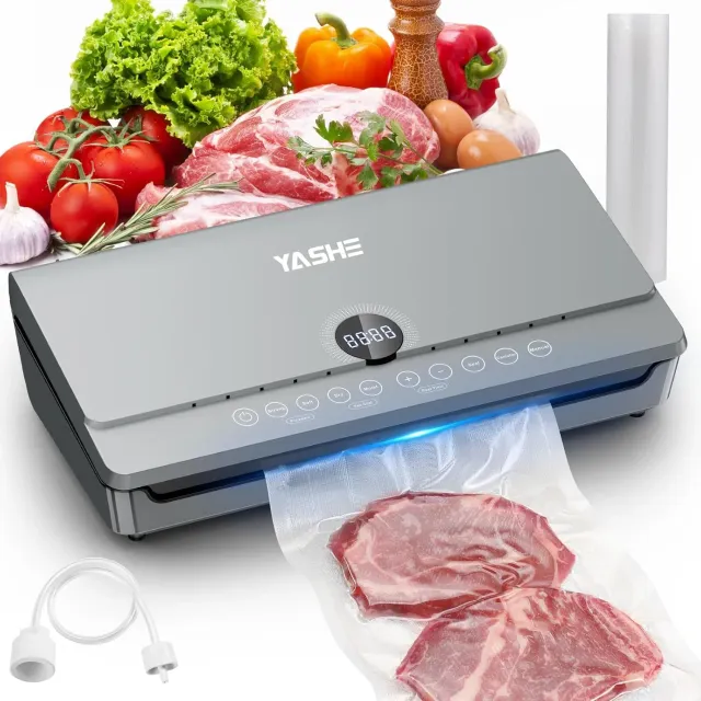 YASHE Machine Sous Vide 10 en 1 80 kPa Couvercle Magnétique