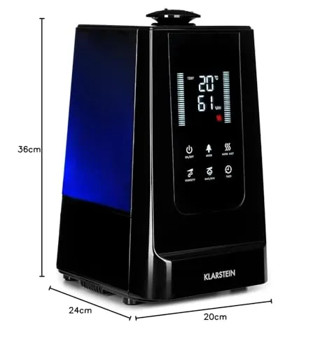 Klarstein VapoAir humidificateur 5,5 L noir ultrasons