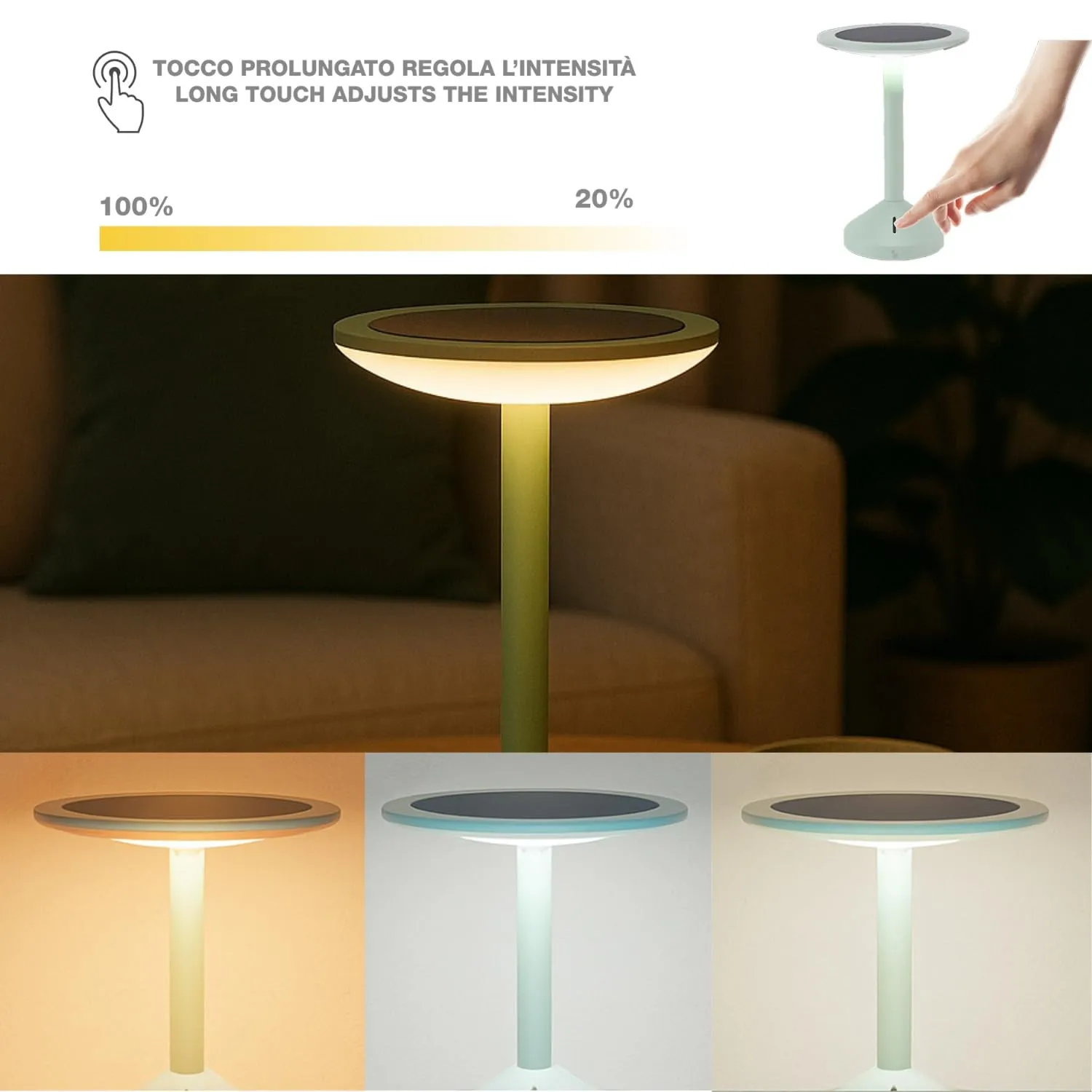 Beper Helia P207ILO600 lampe de table solaire chaude