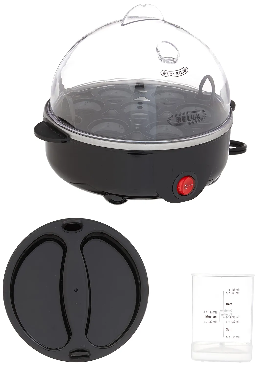 Bella 17283 Cuiseur Oeufs 7 Oeufs Noir Automatique
