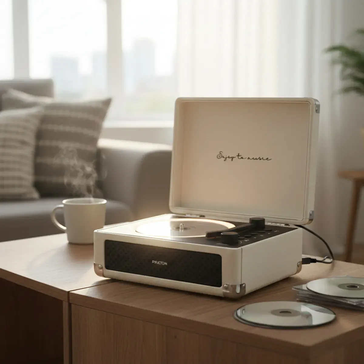 Prixton Boogie lecteur CD Cream MP3 6W