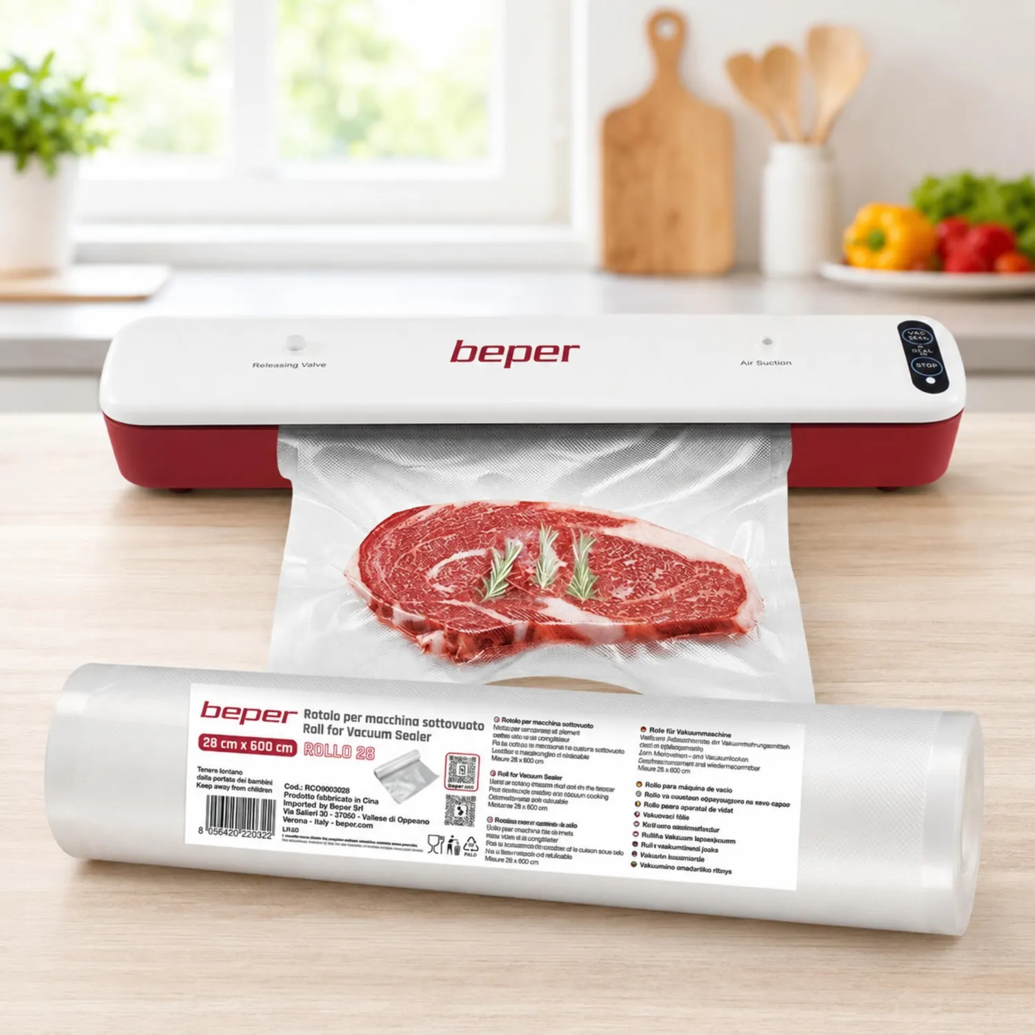 Beper RCO9003028 rouleau sous vide 28 cm x 6 m