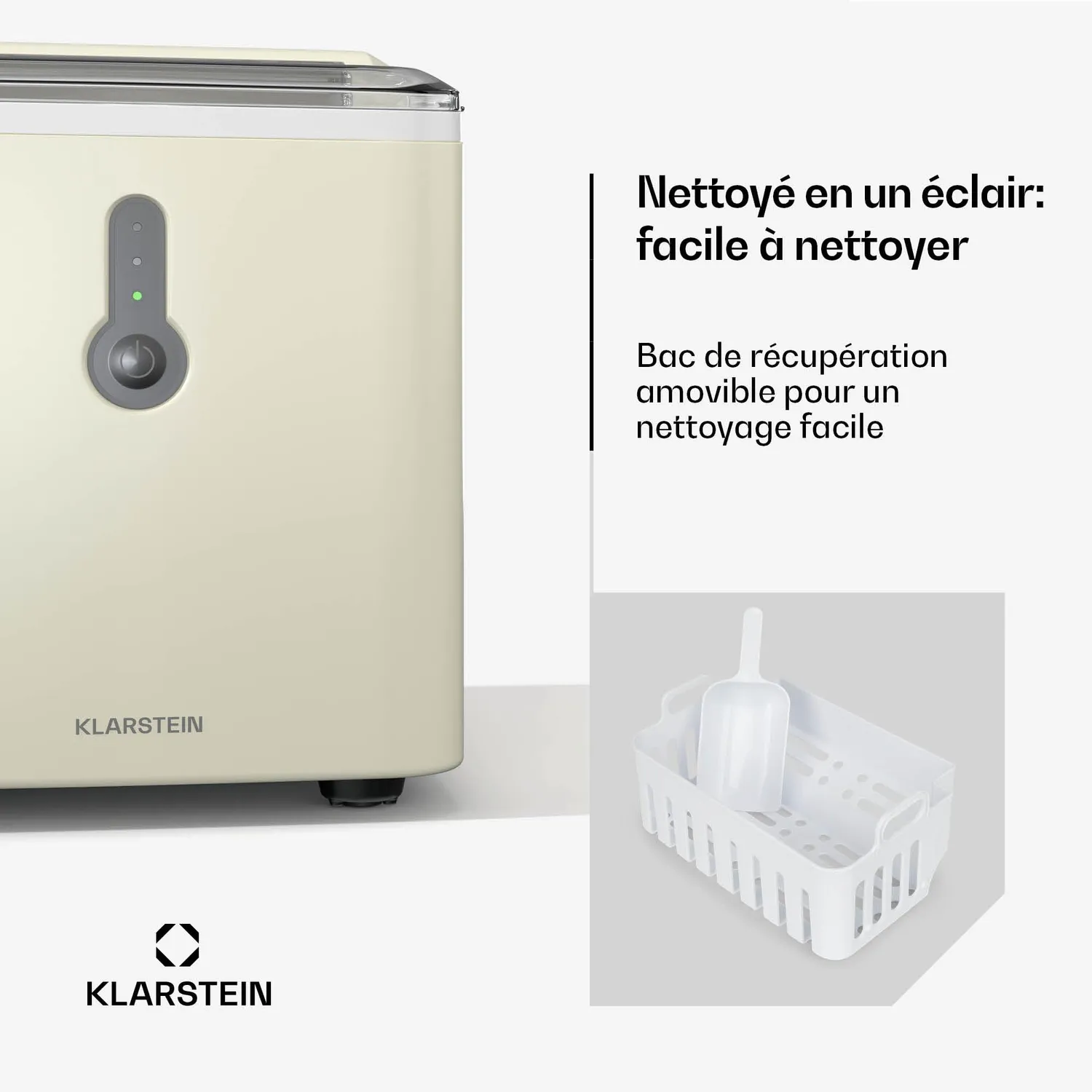 Klarstein ChillOut machine à glaçons portable 12 kg glaçons ronds