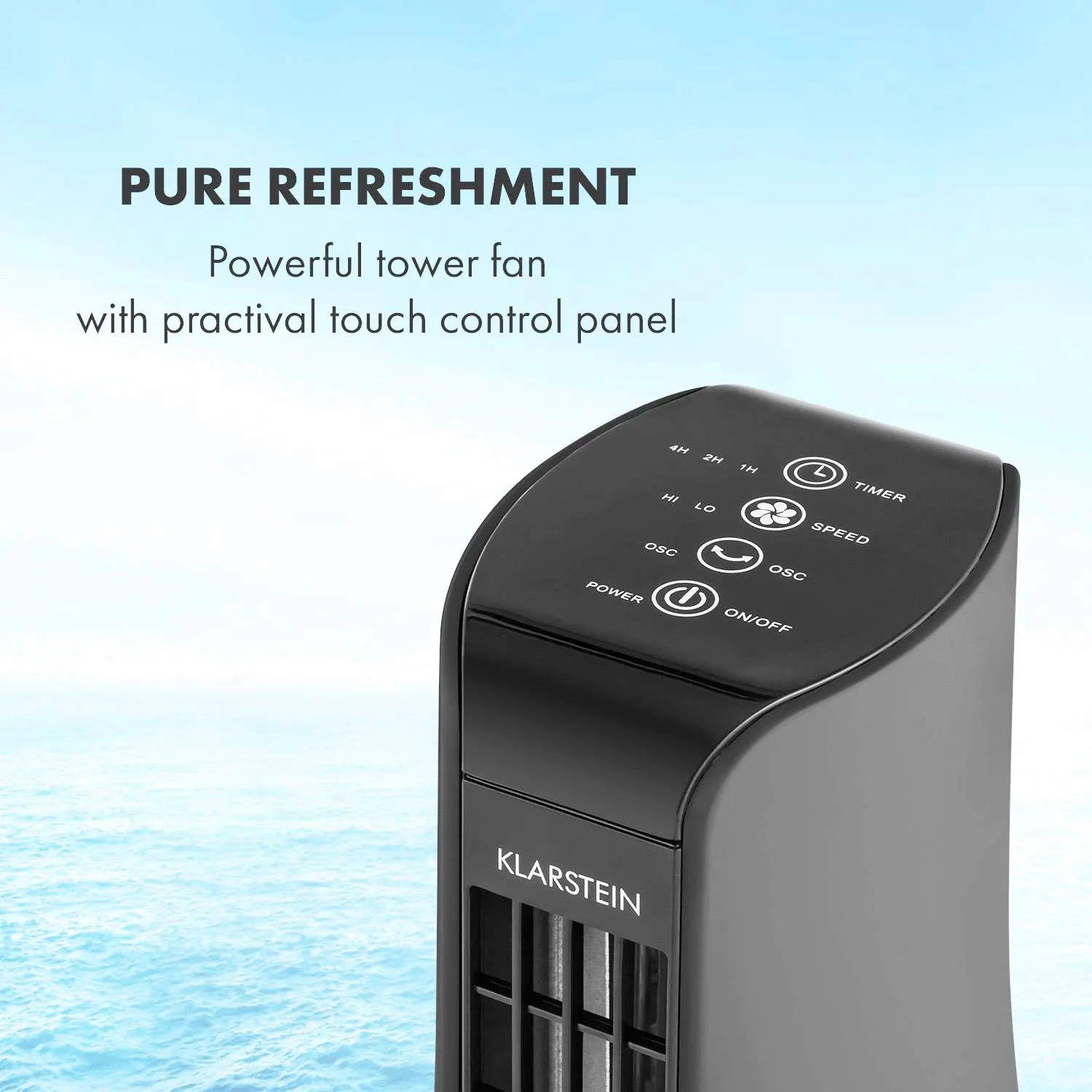 Klarstein Skyscraper Office ventilateur colonne anthracite 16W