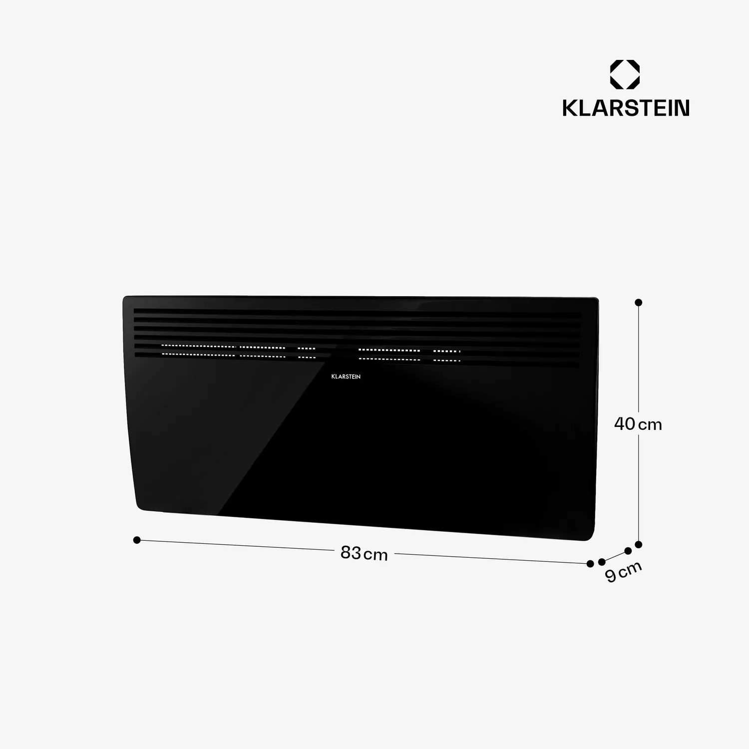 Klarstein Bornholm radiateur convecteur noir 2000W