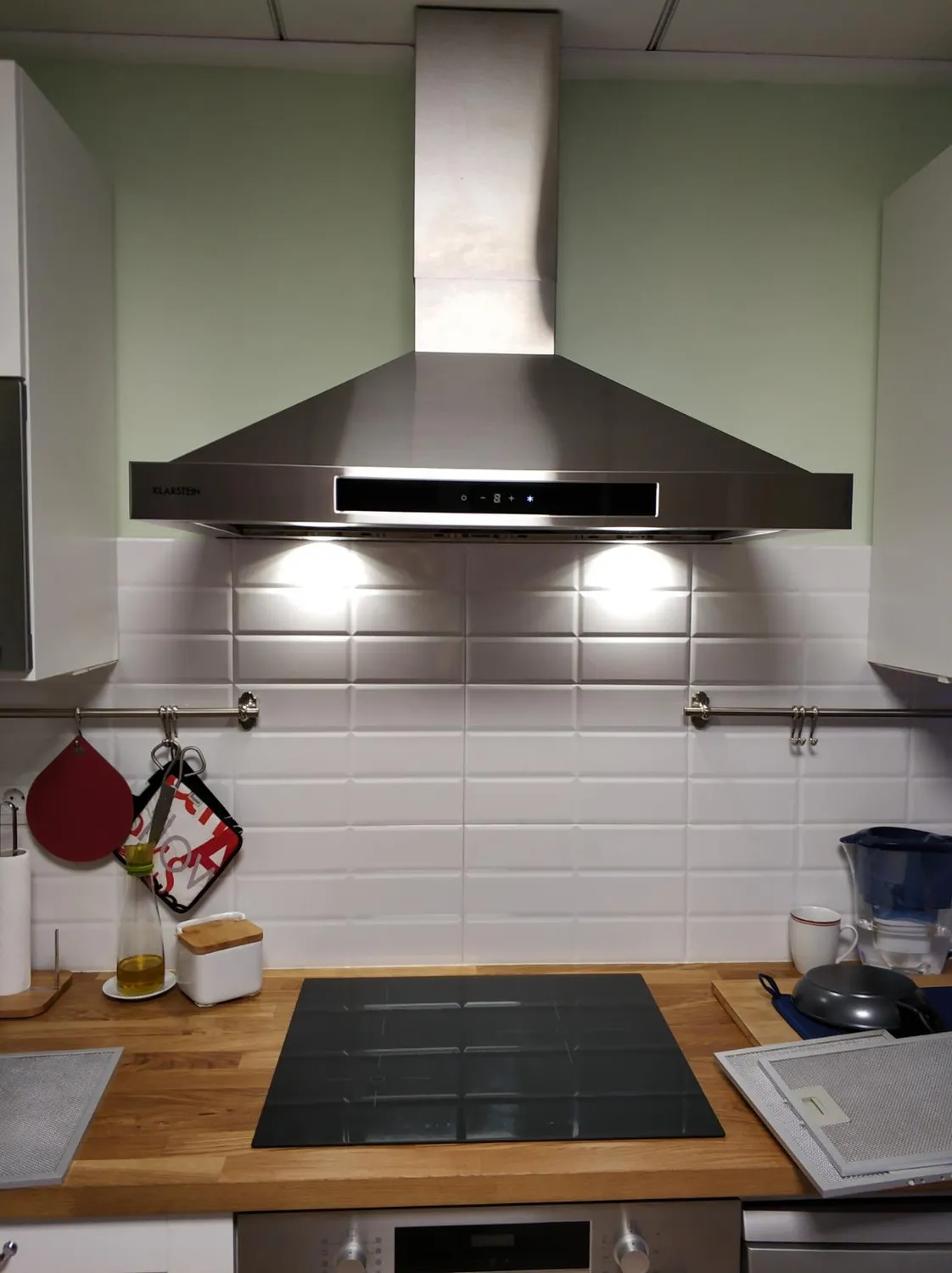 Klarstein Zelda hotte aspirante 60 cm argent 650 m3/h