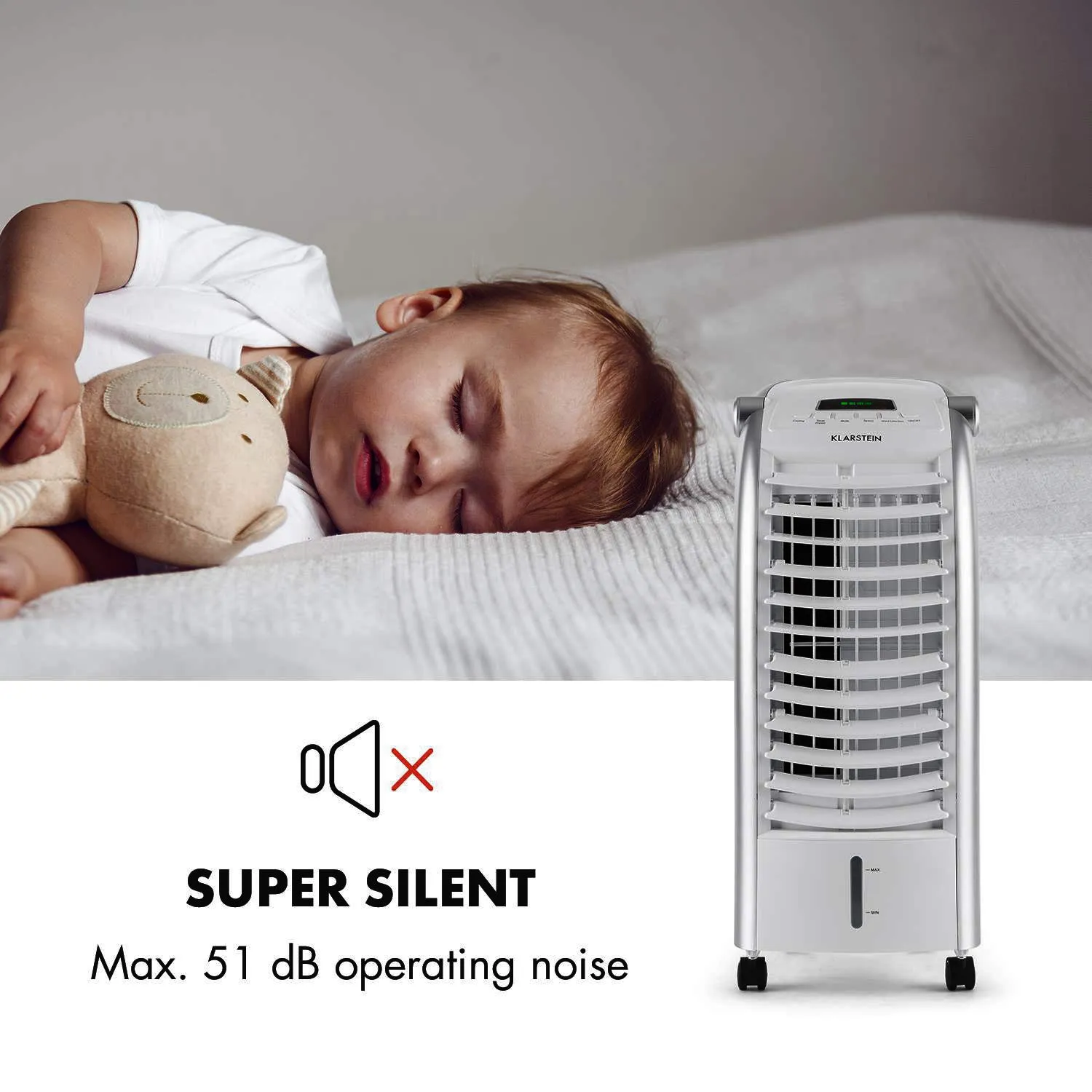 Klarstein Maxfresh rafraîchisseur d'air 6 L gris 65 W