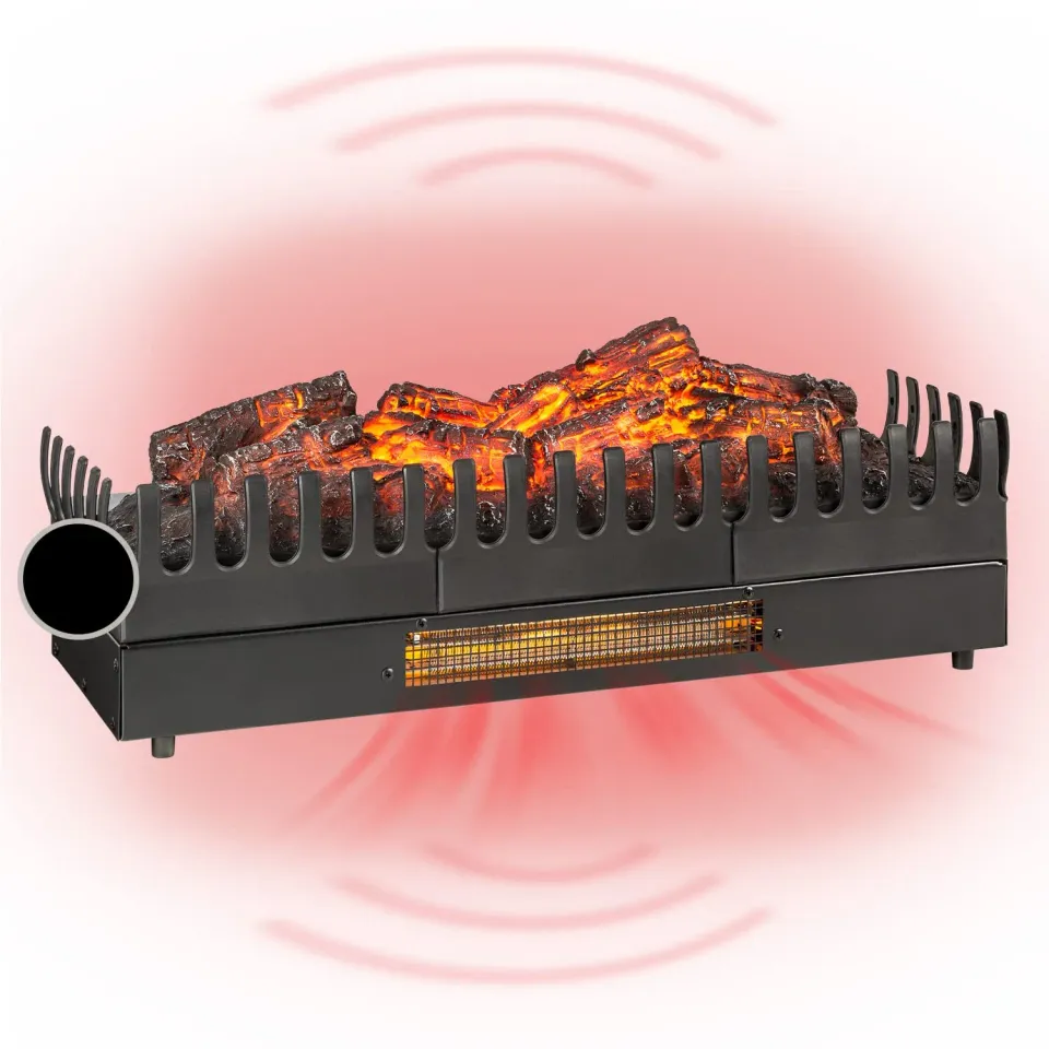 Klarstein Cheminée Électrique 65 cm Chauffage 2000W Noir