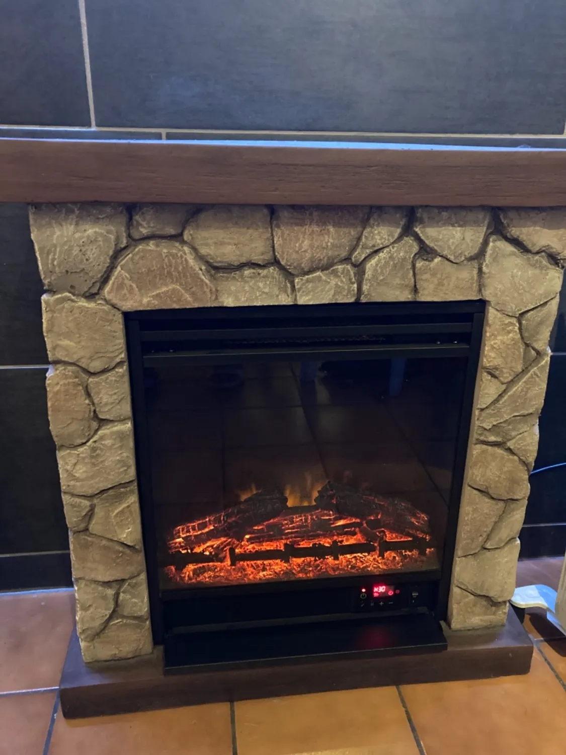 Klarstein Lodge cheminée électrique 1800W effet flamme