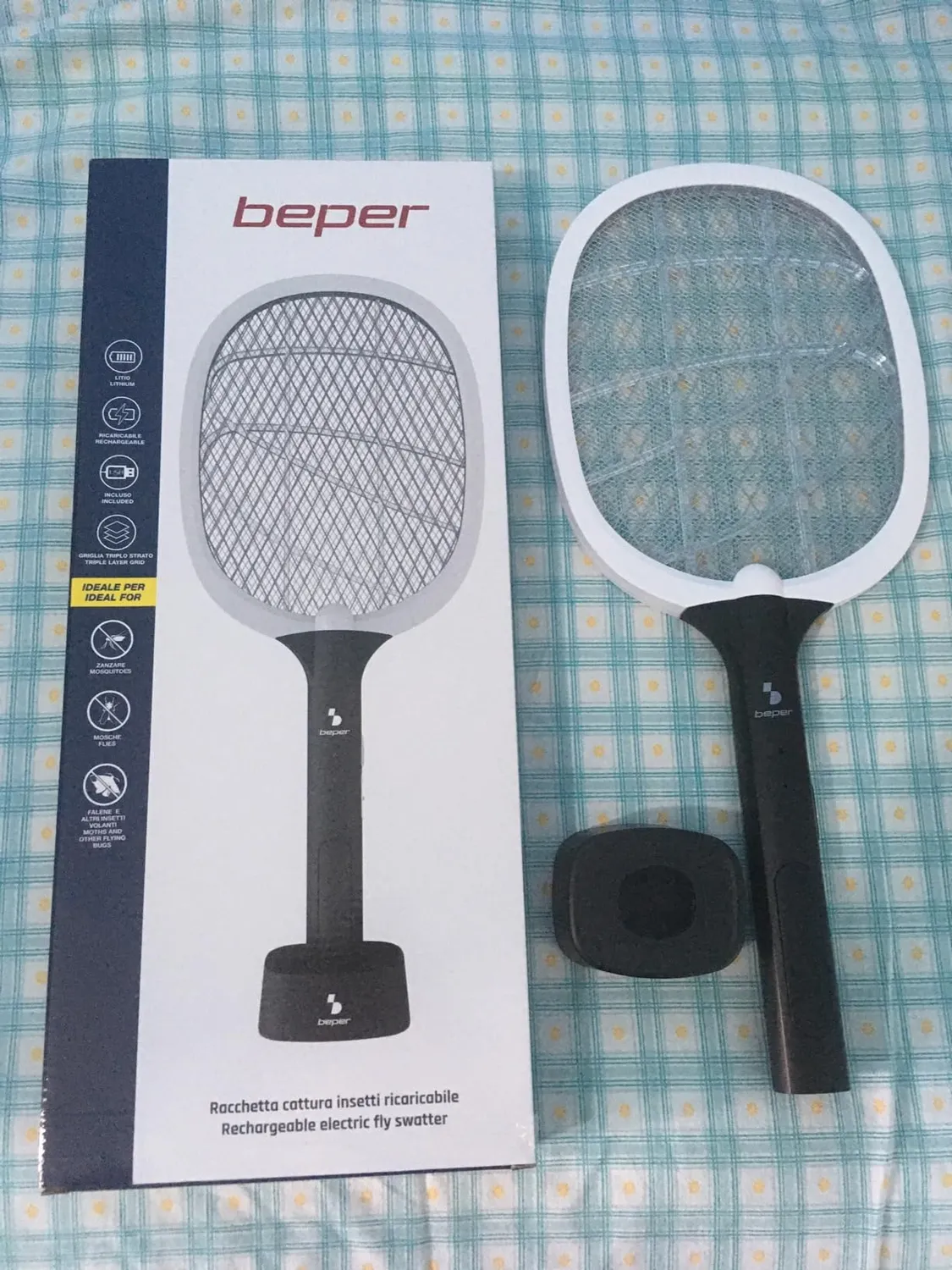 Beper P206ZAN250 raquette anti-moustiques USB rechargeable