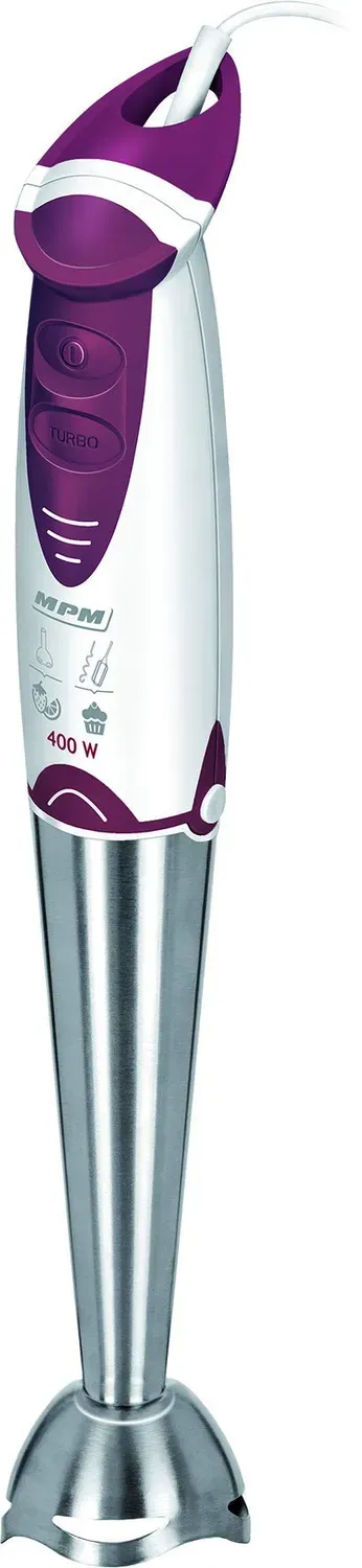 MPM MBL-16 mixeur plongeant 400 W inox + fouet