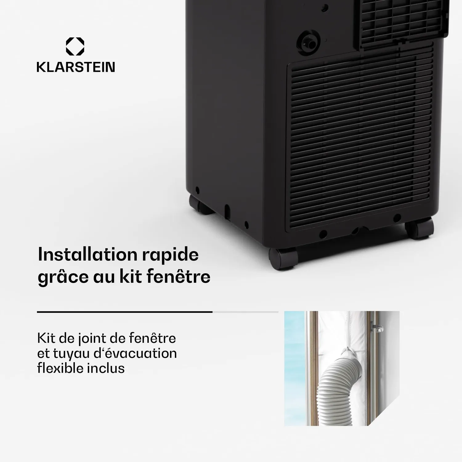 Klarstein Aero Ring Climatiseur Mobile Noir 31 m²