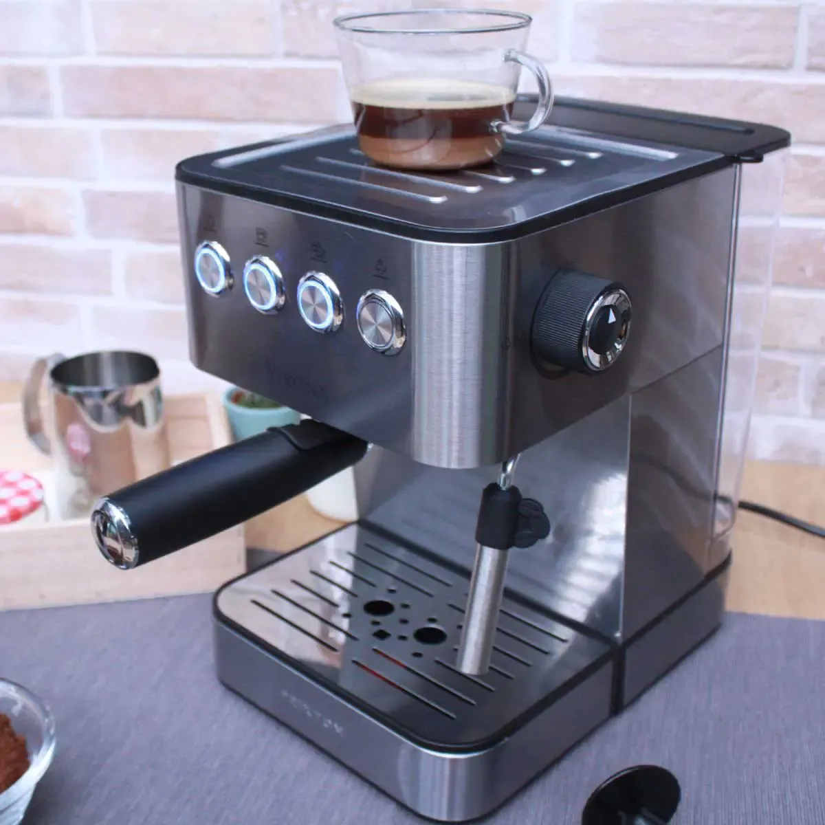Prixton Verona machine à café expresso 20 bars inox