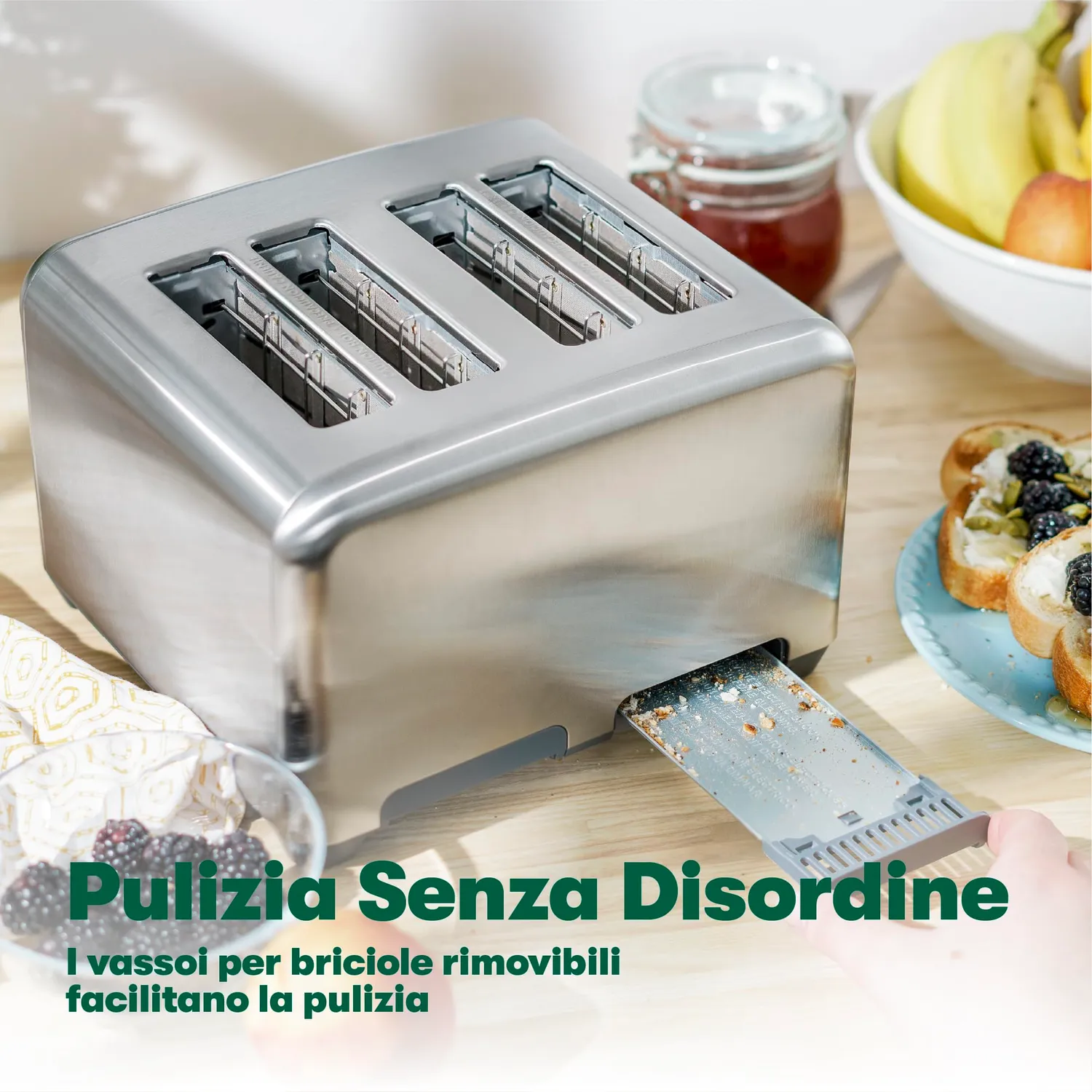 La Bella grille-pain 4 tranches inox extra-large