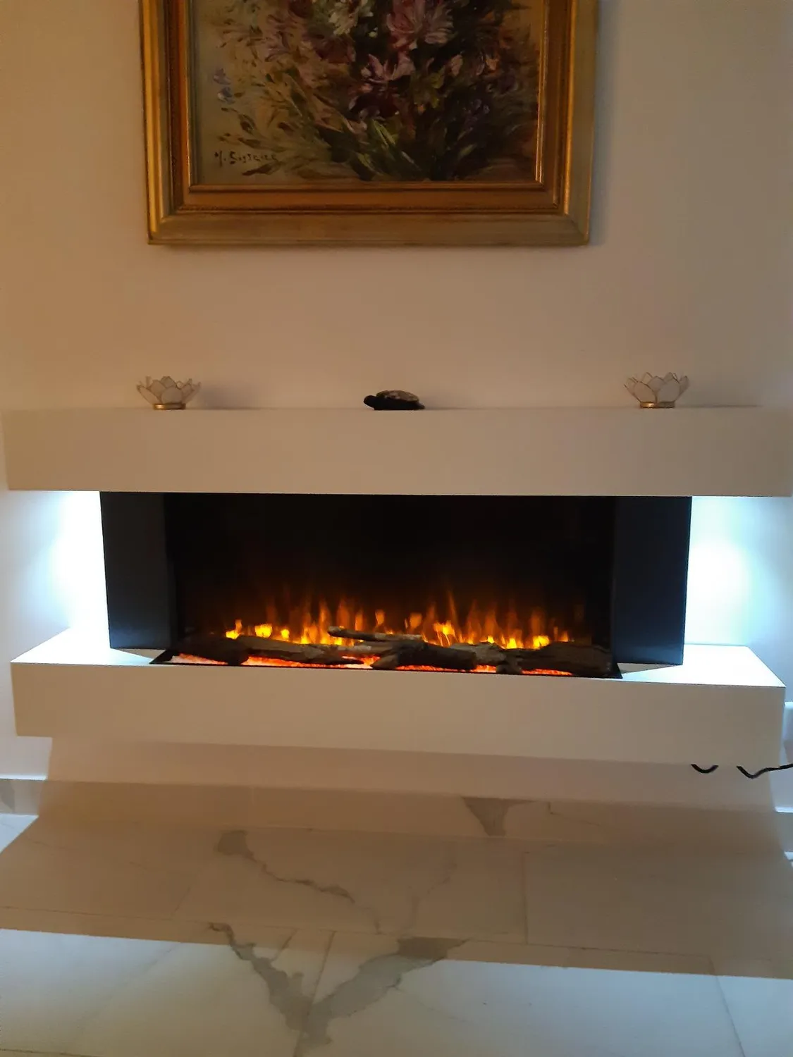 Klarstein Light & Fire 1 cheminée électrique 2000W noir effet flamme