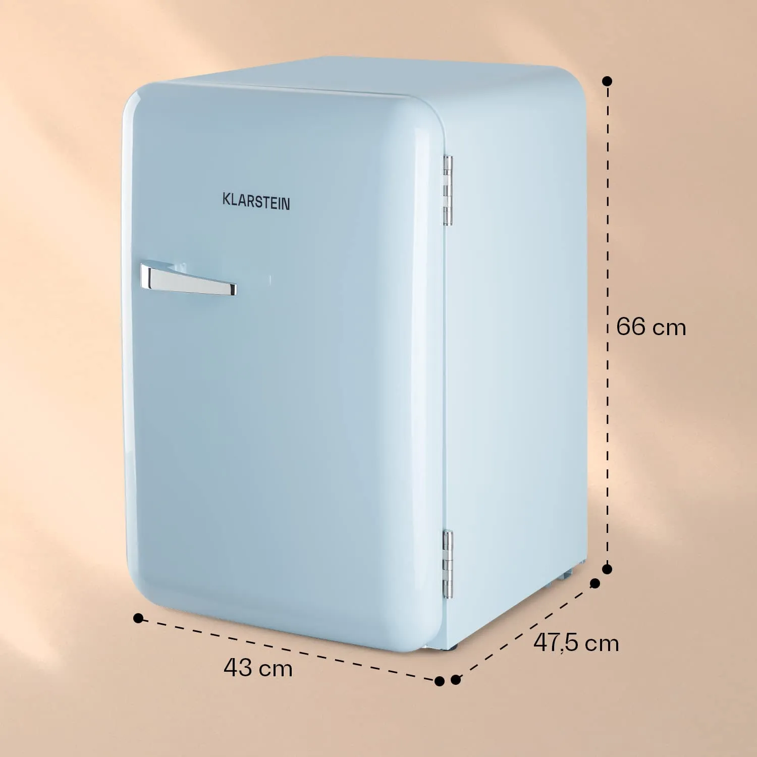 Klarstein Audrey Mini réfrigérateur 70L bleu rétro