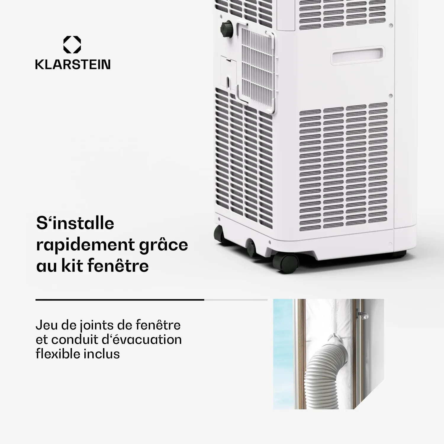 Klarstein Breeze Box 9K Climatiseur Mobile Blanc 32 m²