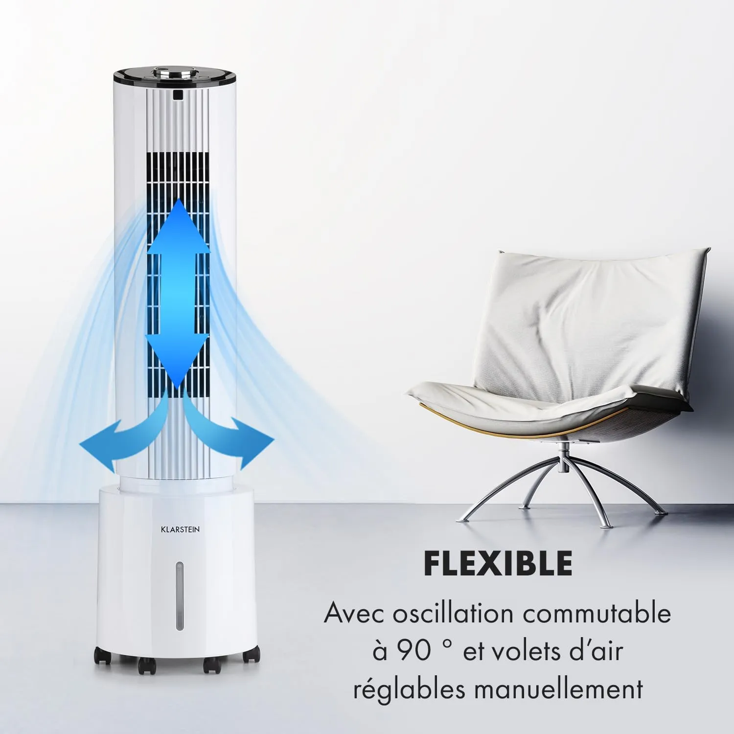 Klarstein rafraîchisseur d'air 4 en 1 4 L 45 W