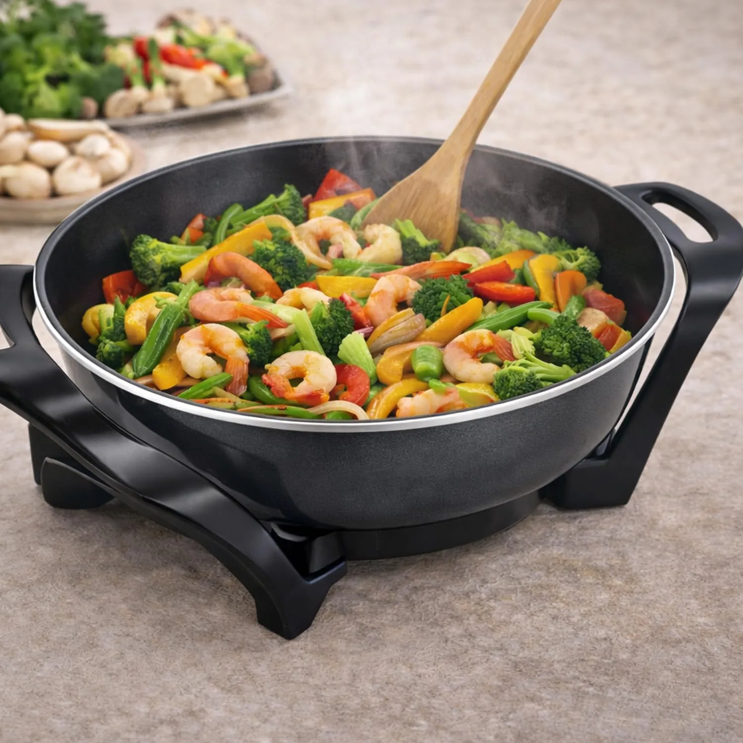 Beper P101COS100 wok électrique 33cm 5L céramique