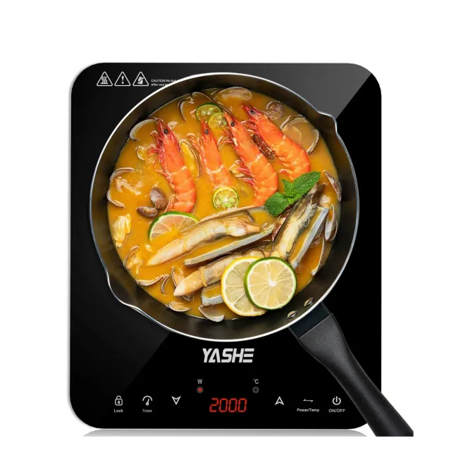 YASHE plaque induction portable 2000 W 10 puissances