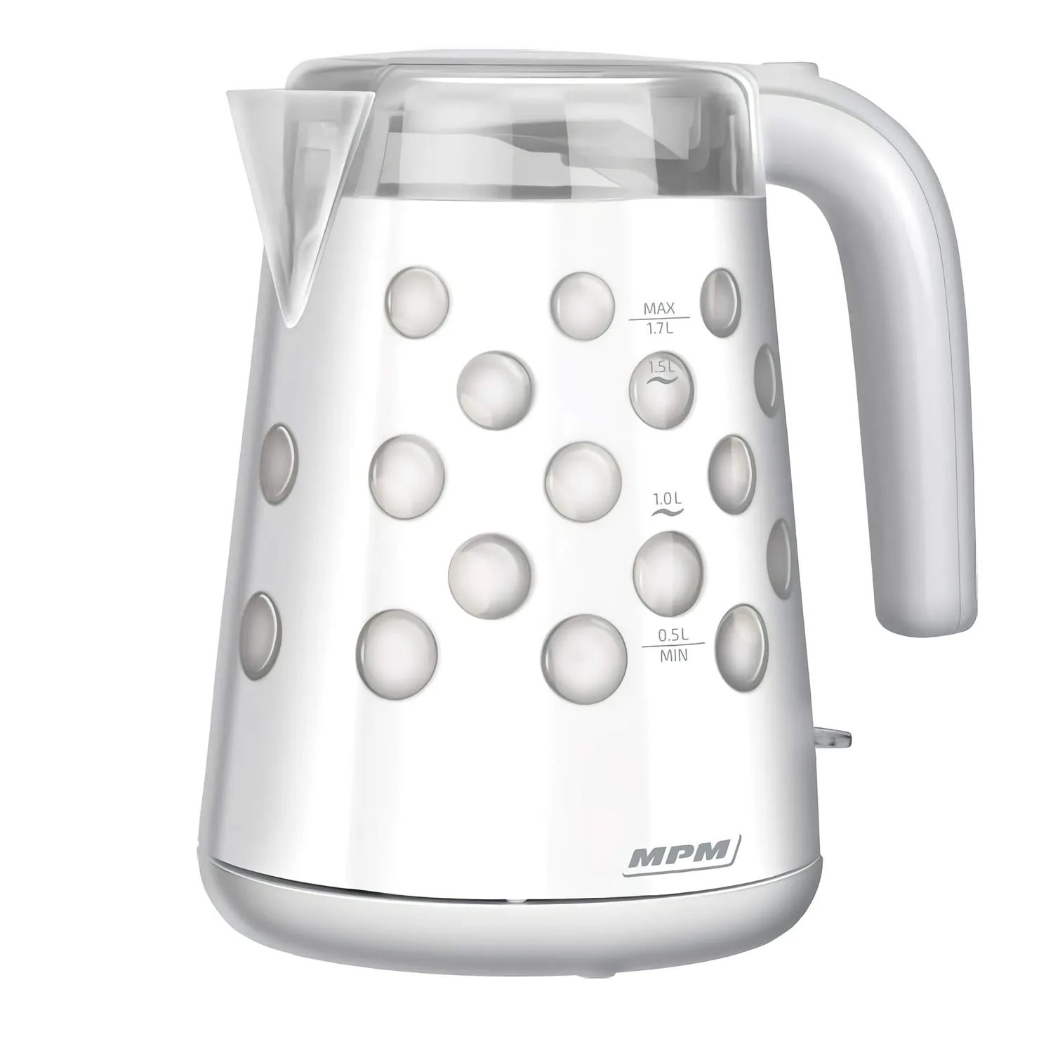 MPM MCZ-86 bouilloire 1,7 L blanche 2200 W