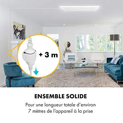 Klarstein Midnight Sun câble rallonge 3 mètres blanc