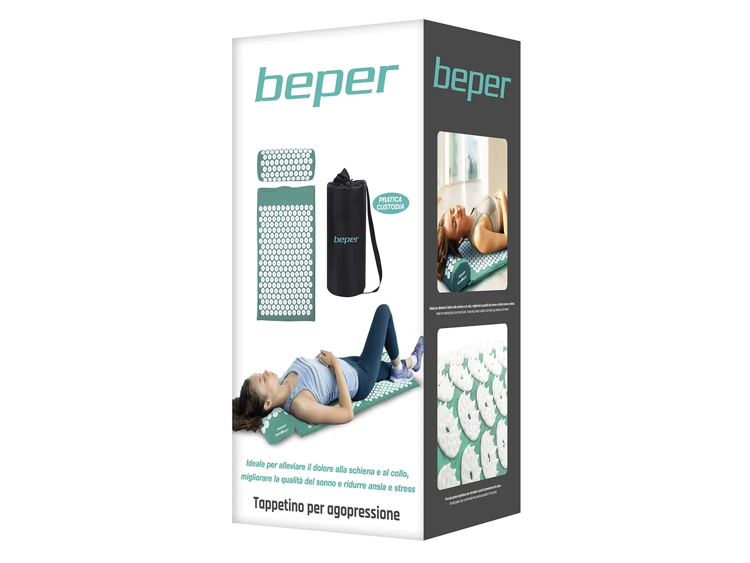 Beper C301ACC001 tapis acupression avec coussin coton