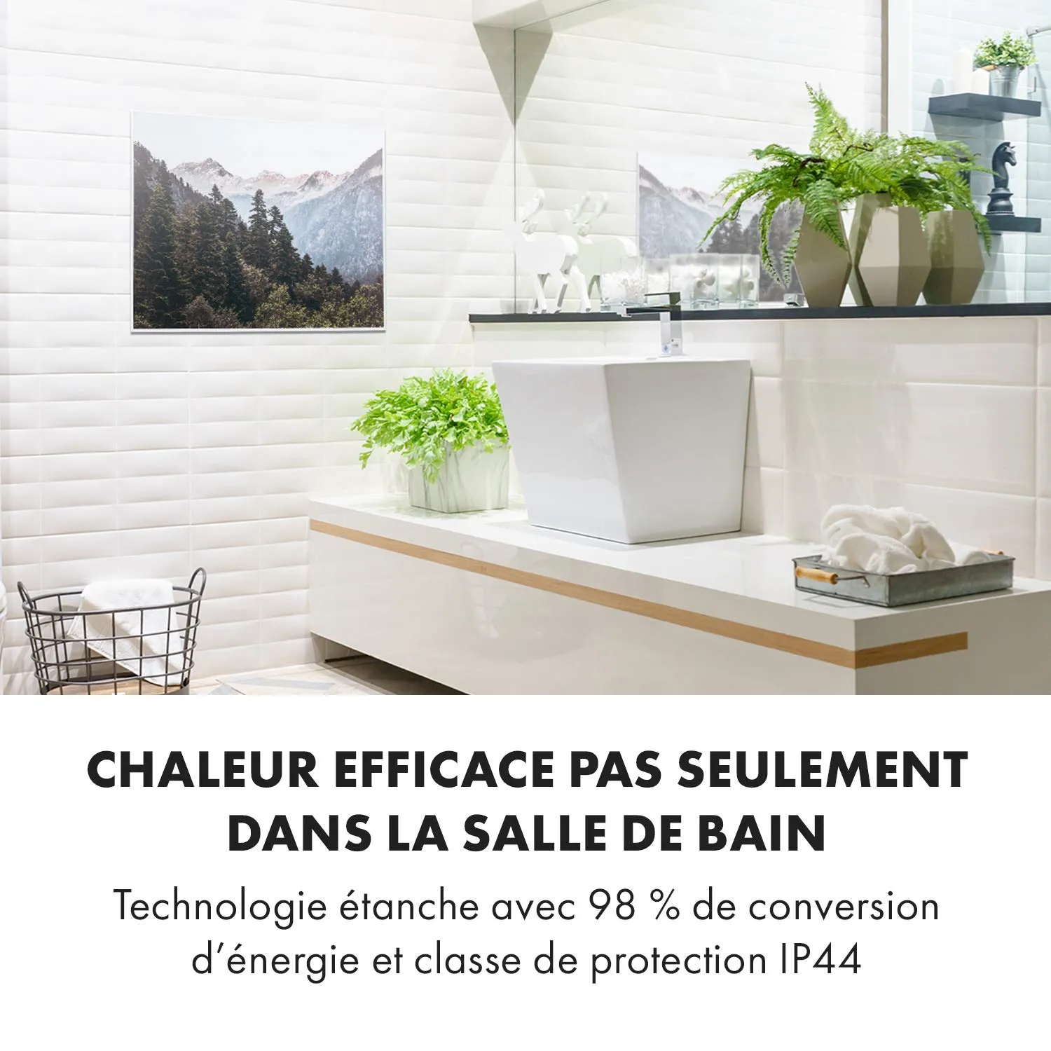 Klarstein Air Art Smart chauffage infrarouge mural 500W wifi